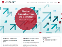 Tablet Screenshot of hypoport.com